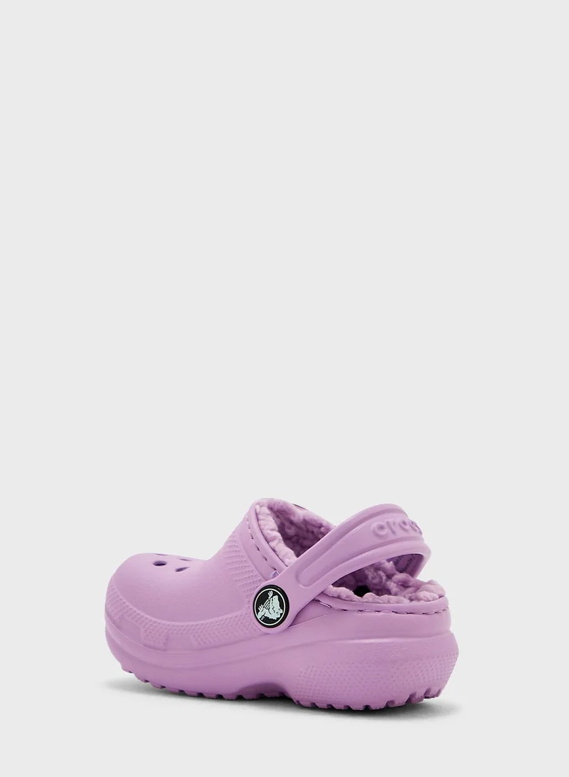 crocs Infant Classic Lined Clog Sandals