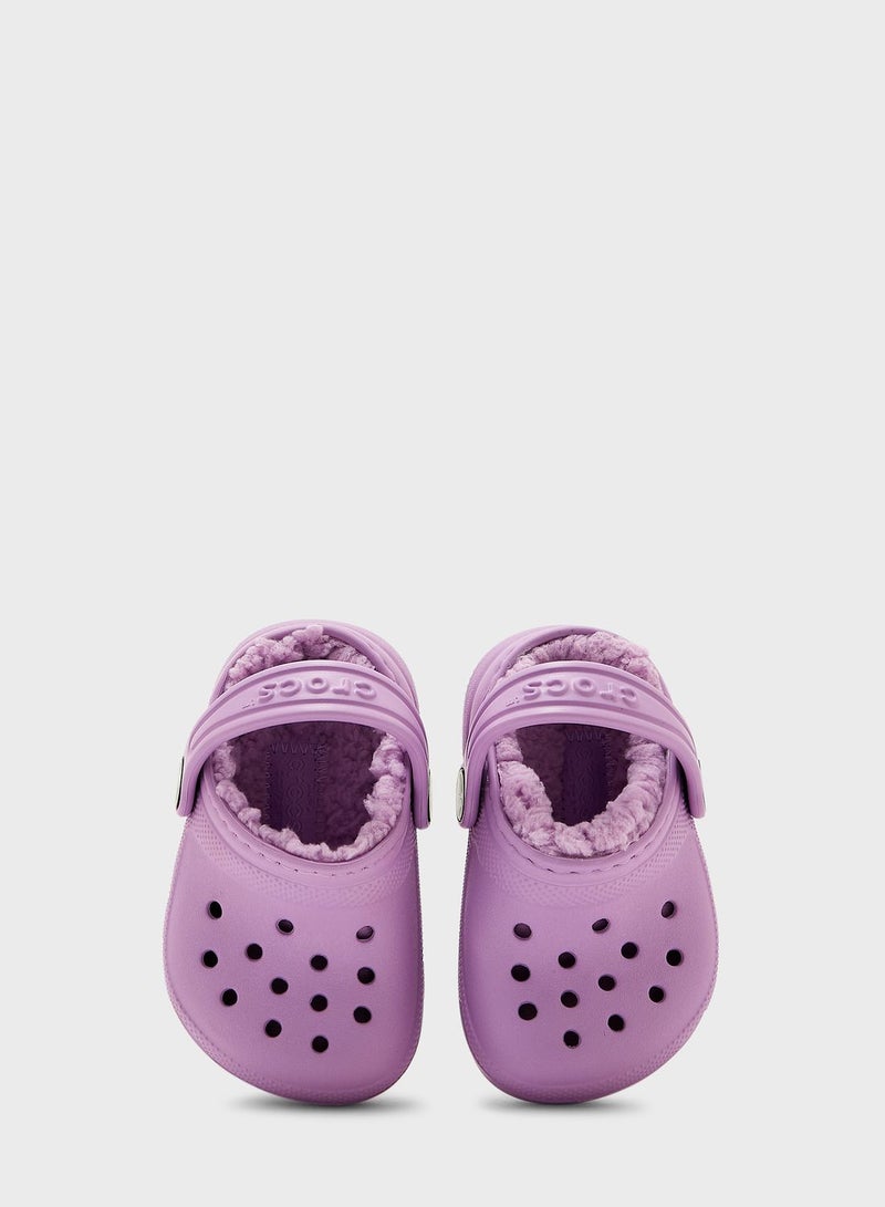 crocs Infant Classic Lined Clog Sandals - Image 4