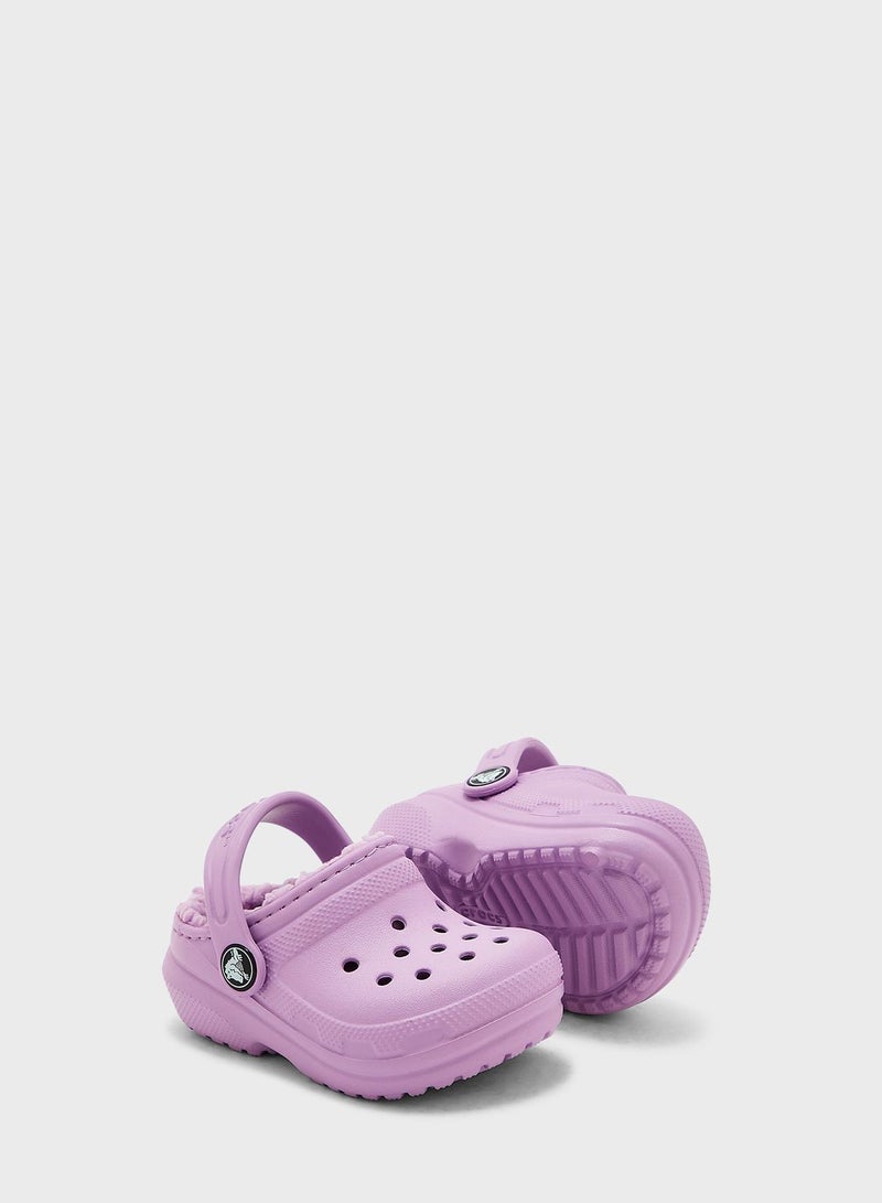 crocs Infant Classic Lined Clog Sandals - Image 3