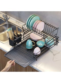 American-Style 2-Tier Dish Rack for Elegant Kitchen Organization - pzsku/Z4EA3B11D6443B62E0D27Z/45/_/1724523968/b1b01c56-6623-4d4c-9e6a-fc5e245c06a2