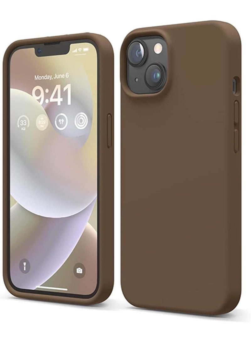Elago Silicone Case Cover for iPhone 14 - Brown