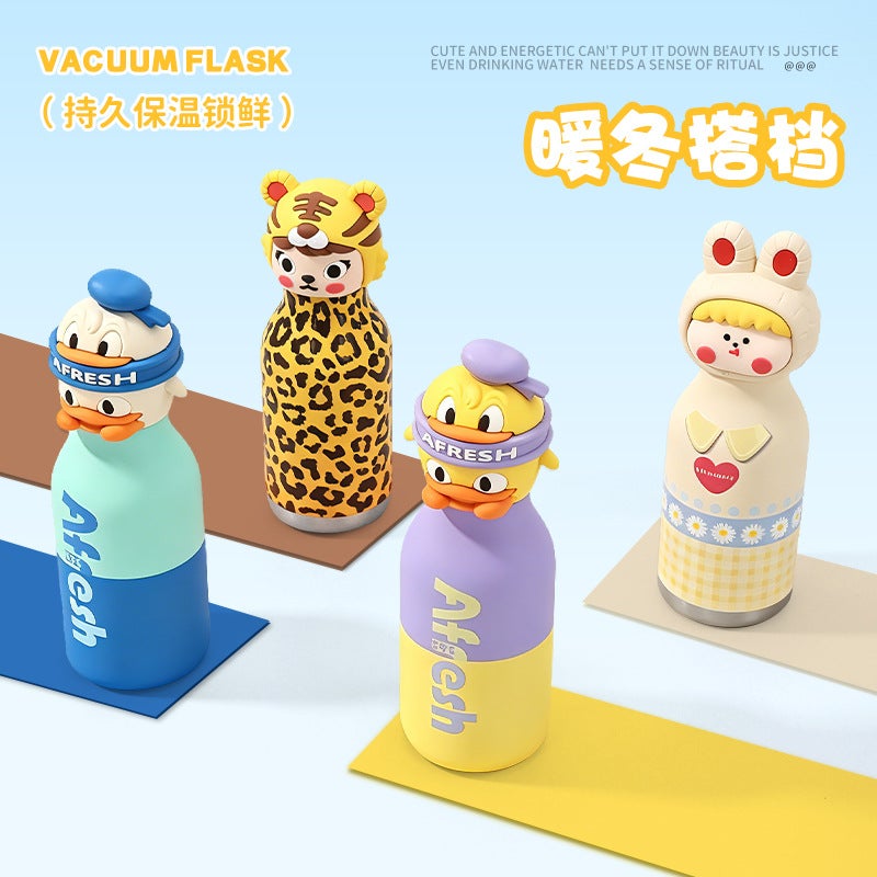 Cartoon Animal Head 316 Stainless Steel Tumbler 550ml - Image 2