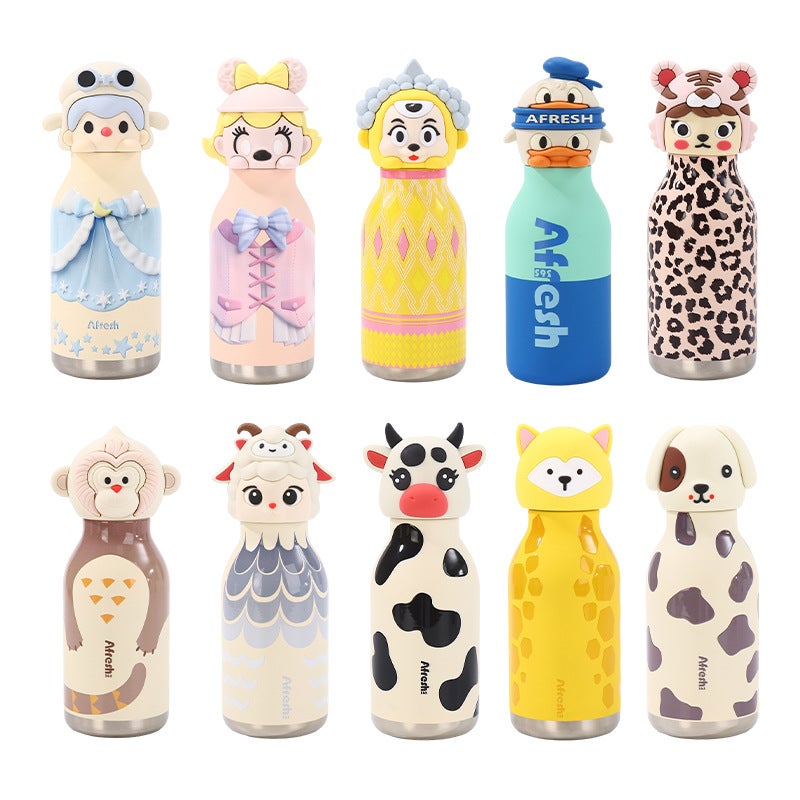Cartoon Animal Head 316 Stainless Steel Tumbler 550ml - Image 1