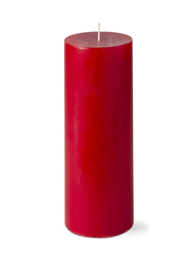 Luces Paraffin Wax Smokeless Scented 2.5"X3" Black & Red Tall Pillar Candle for Decoretion - Image 2
