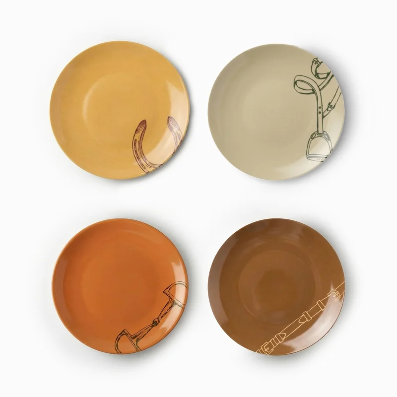 صلصال Set of 6 Fares Dessert Plates