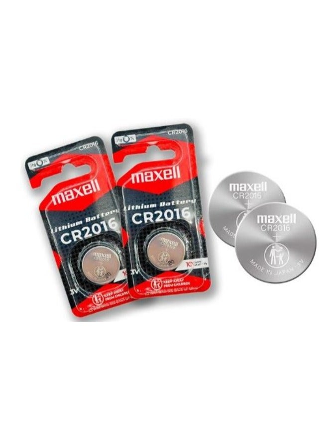 Maxell 2-Pieces Maxell CR2016 Lithium 3V Japan Batteries