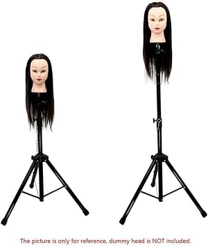 Ejoyous Ejoyous Wig Head Stand Adjustable Mannequin Head Holder Stainless Steel Wig Tripod Stand for Hairdressing Training Head Mannequin Head with Carry Bag 80160 cm  - Image 2