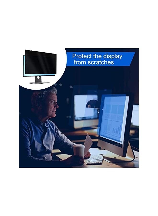 erorex 22 Inch Computer Privacy Screen Detachable 16:10 Widescreen Laptop Monitor Anti-Peeping Film 30% Anti-Blue Light Screen Protector Anti-Scratch For Privacy Filter  - Image 2