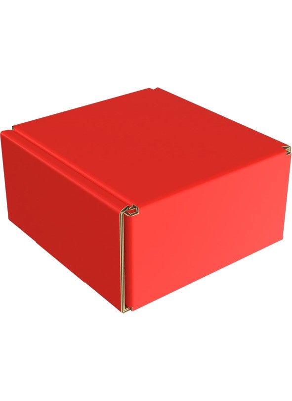 Packanya 8X8X4 - 25 Pieces Red Cardboard Lock Box  - Image 2