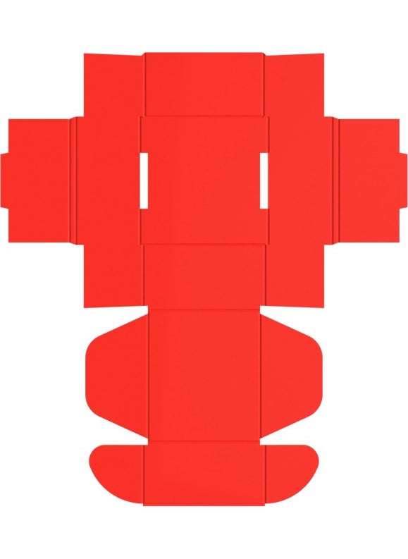 Packanya 8X8X4 - 25 Pieces Red Cardboard Lock Box  - Image 4