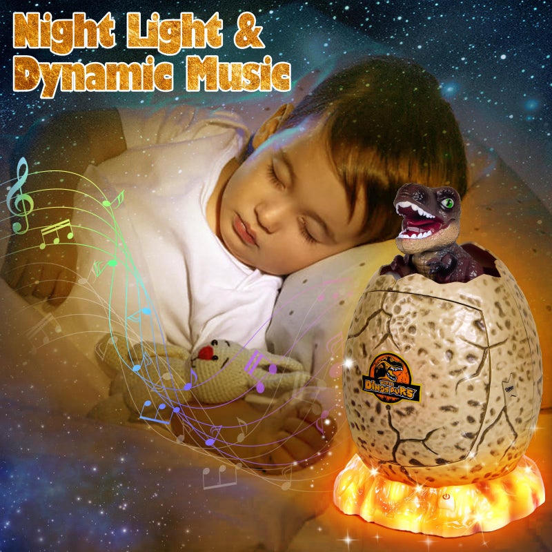 Refasy Electronic Piggy Bank for Kids Dinosaur ATM Piggy Bank Password Cash Coin Can Money Bank Kids Toy with Music Easter Birthday Gifts for Boys Girls 3 4 5 6 7 8 9 10 11 12 Year Old Brown - Image 3