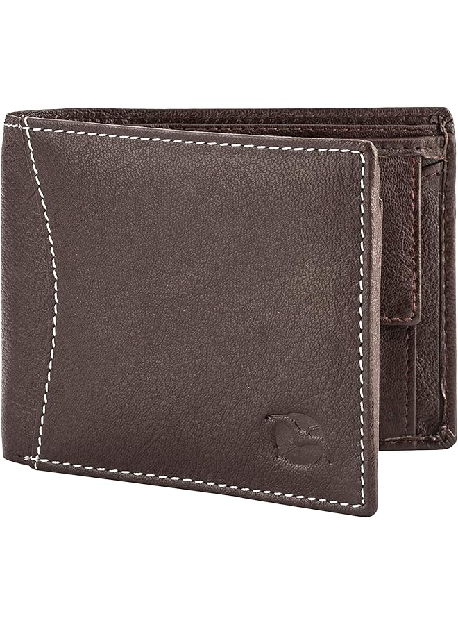 فلاينج فوسول محفظة نقود عصرية للرجال Ffw00044، بنية اللون، مقاس واحد - Image 1