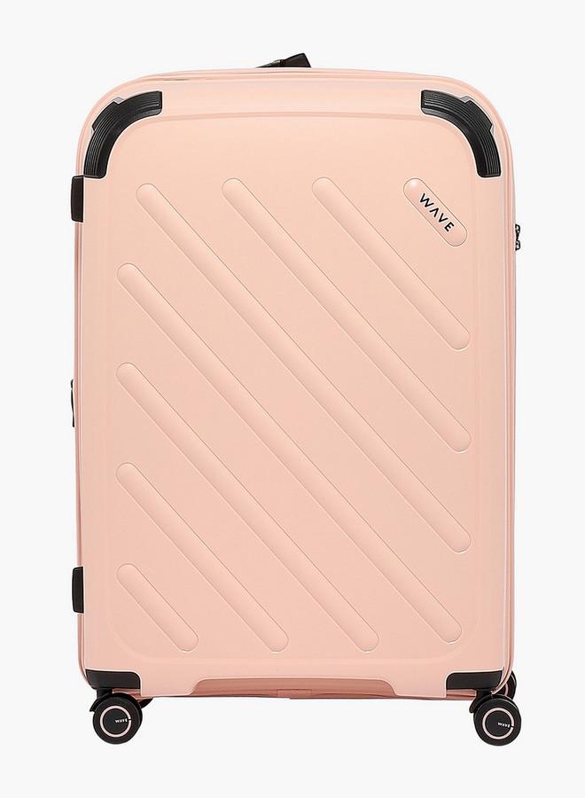 Wave Solid Hardcase Trolley Bag with Retractable Handle - 28 Inches Check-in Bag - Image 2