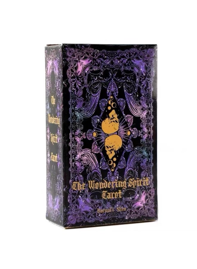NIBEMINENT Wandering Souls Tarot Cards – Gothic Purple & Gold Deck Copper Paper – Perfect for