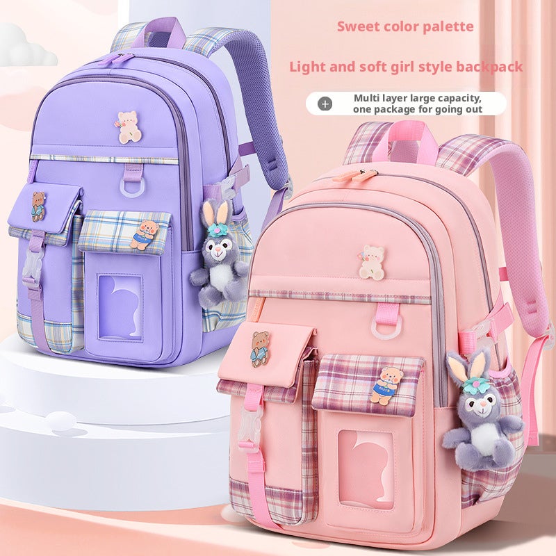 Cartoon Cute Kids Backpack for Girls Lightweight School Bag - Image 2