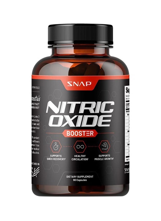 SNAP SUPPLEMENTS - Nitric Oxide Booster Nitric Oxide Supplement For Blood Circulation And Blood Flow 90 Capsules - Image 1