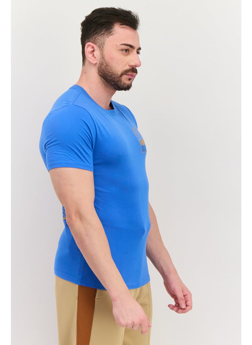 Men Sportswear fit Short Sleeves Outdoor T-shirt, Blue - pzsku/Z4EA4CD4315C35AC99333Z/45/_/1737642514/4e9a811f-b4a5-4868-a43a-12ecac01fa2b