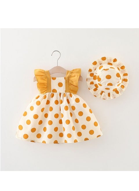 New Children's Fashionable Sling Dress Cute Dress Children's Fashion Sling Dress Gift Hat