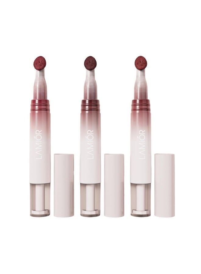 LAMIOR Hydrating Lip Gloss Stain, 2-in-1 Ultra Glossy Shine, Main Character | Long-Lasting Lip Tint, Non-Sticky High Pigment, Peptide, Astaxanthin & Kakadu Plum Infused, Vegan Cruelty Free, Pack of 3 - Image 1