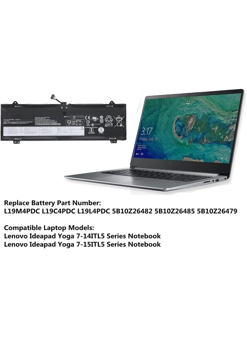 Terabyte بطارية بديلة متوافقة مع Len.ovo L19C4PDC - Image 5