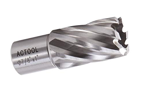 ACTOOL 7/8" Diameter × 1" Depth of Cut HSS ANNULAR Cutter with 3/4'' Weldon Shank - Image 1