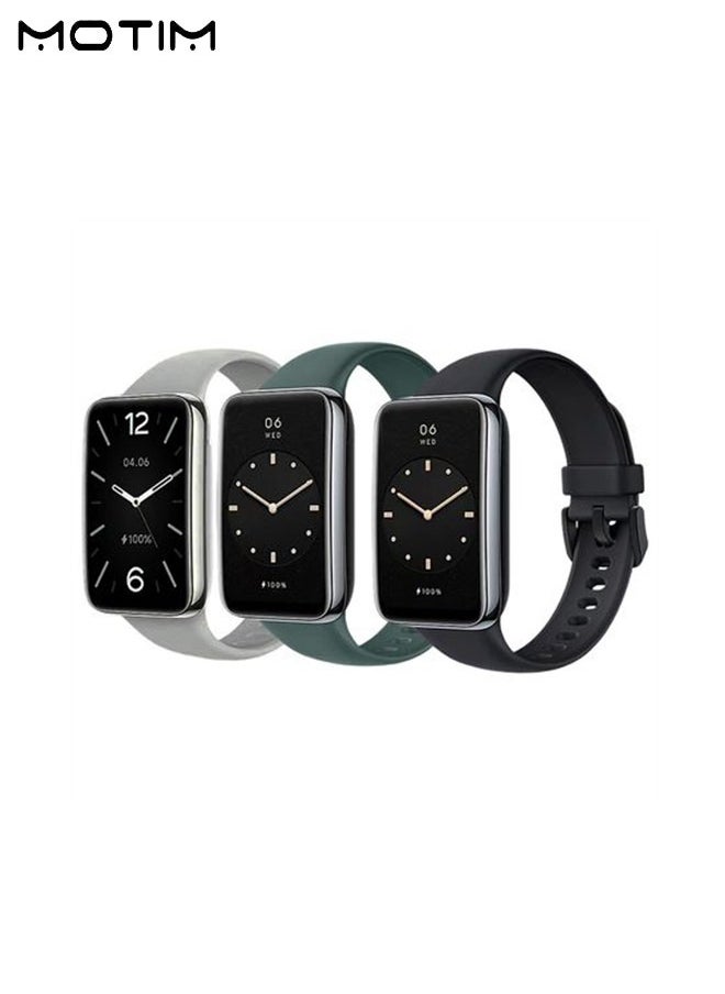 Motim 3 Pack Watch Strap Sport Bands Compatible with Xiaomi Band 7 Pro, Waterproof Soft Silicone Replacement Strap Accessories, Wristbands Bracelet for Mi Band 7 Pro  - Image 1