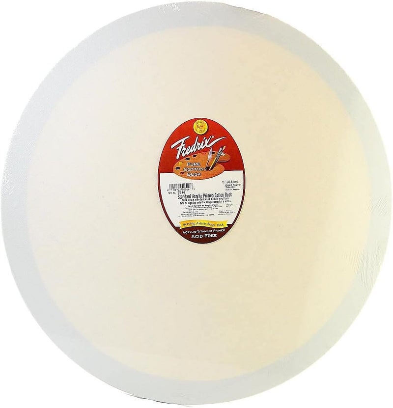 Fredrix 5516 Stretched Canvas 16Inch Round