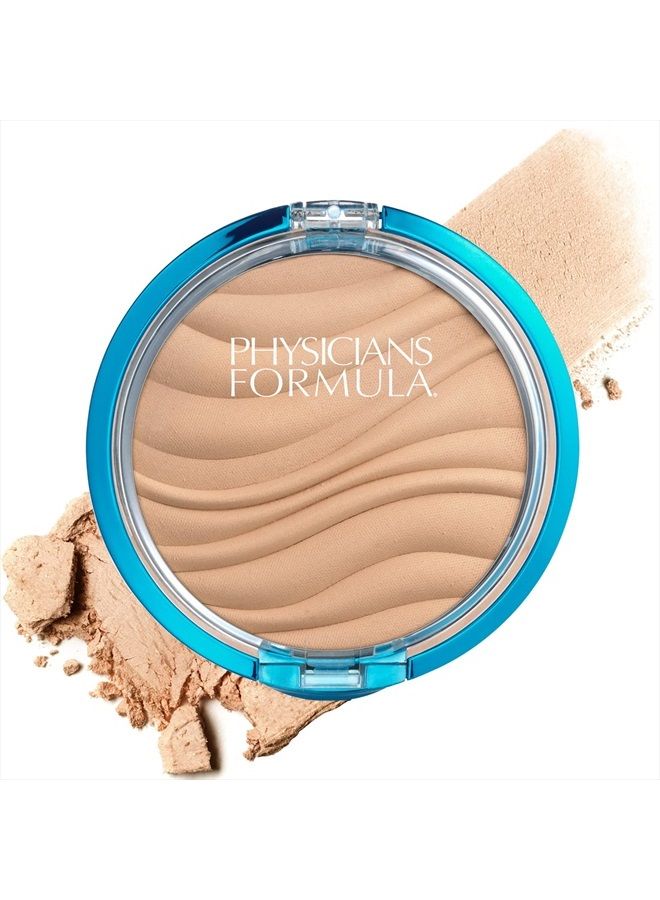 Physicians Formula بودرة مضغوطة معدنية خالية من التلك SPF 30 شفافة | مختبرة من قبل أطباء الجلد، مختبرة سريرياً - Image 1