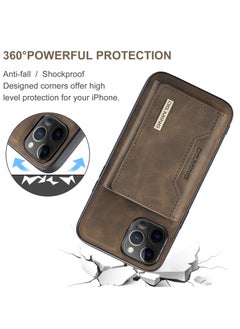 CaseMe Wallet Case for iPhone 12 Pro MAX DGMING Premium Leather Phone Case Back Cover Magnetic Detachable with Trifold Wallet Card Holder Pocket - Coffee - pzsku/Z4EA50FA795BD52D10262Z/45/_/1727609552/12237462-ee42-40d7-9dd8-f3e9b202104f