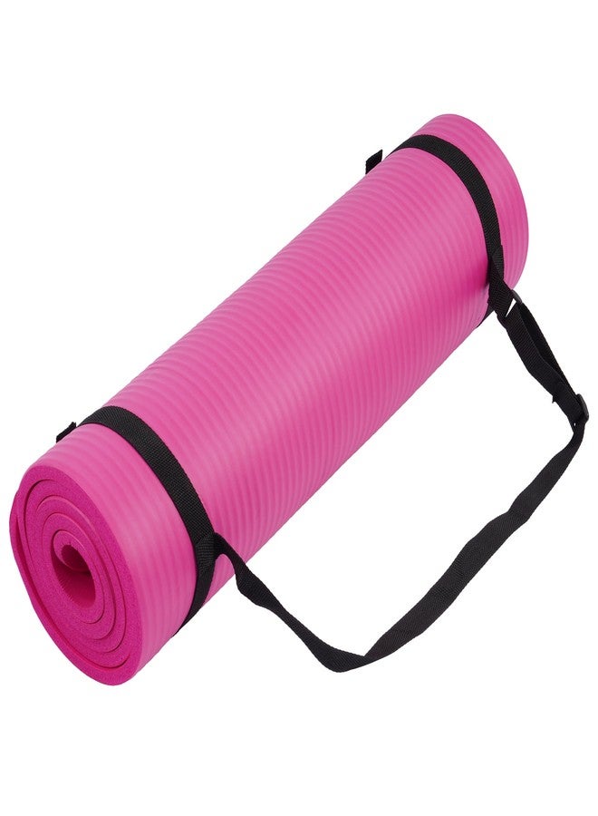 Fitvids بساط يوغا متعدد الاستخدامات من سيجنتشر فيتنس بالانس (Bfgy-AP6PK) من جويوغا، بسماكة إضافية نصف بوصة، وكثافة عالية، ومقاوم للتمزق، مع حزام حمل. - Image 1