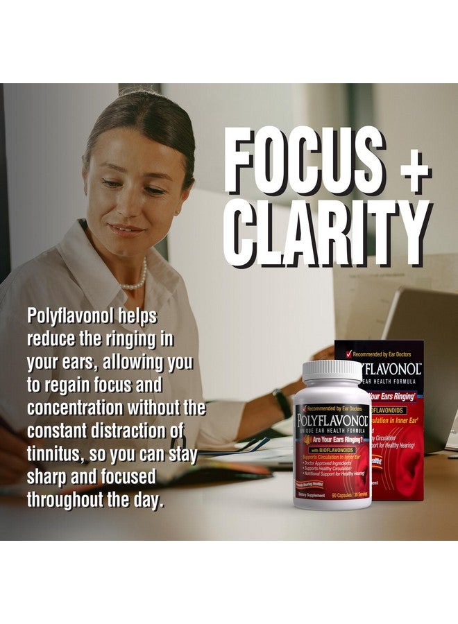 WINDMILL Polyflavonol with Bioflavonoids, Unique Ear Health Formula, Ringing Ears Support, Supports Circulation in Inner Ear, Promotes Hearing Health, 90 Capsule, 30 Servings  - Image 4