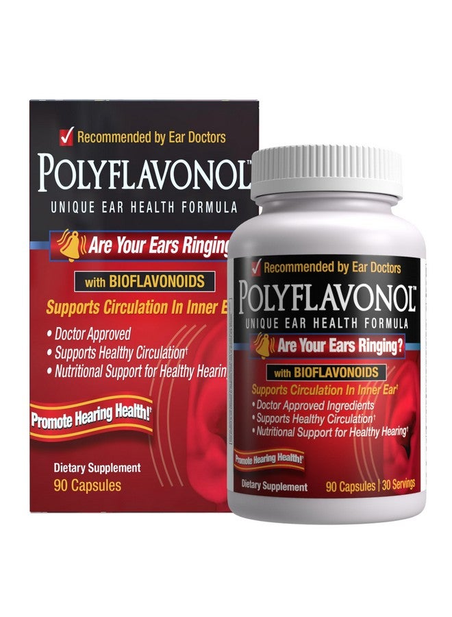 WINDMILL Polyflavonol with Bioflavonoids, Unique Ear Health Formula, Ringing Ears Support, Supports Circulation in Inner Ear, Promotes Hearing Health, 90 Capsule, 30 Servings  - Image 1
