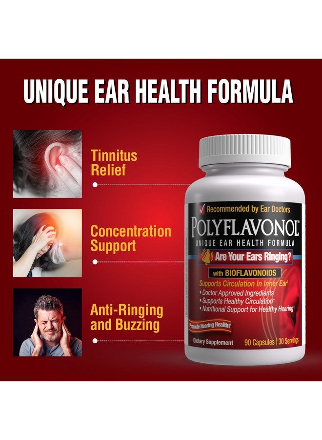 WINDMILL Polyflavonol with Bioflavonoids, Unique Ear Health Formula, Ringing Ears Support, Supports Circulation in Inner Ear, Promotes Hearing Health, 90 Capsule, 30 Servings  - Image 3
