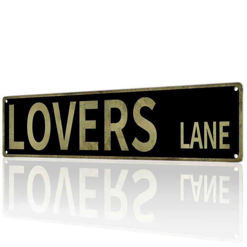 MOLESS â€œLovers Lane" Y2K Room Wall Decor Aesthetic â€“16x4â€³ Vintage Street Signs for Bedroom | Sassy Posters Decorations for Downtown Girl Room Girly Bedroom Teen College Dorm, 2368 - Image 1