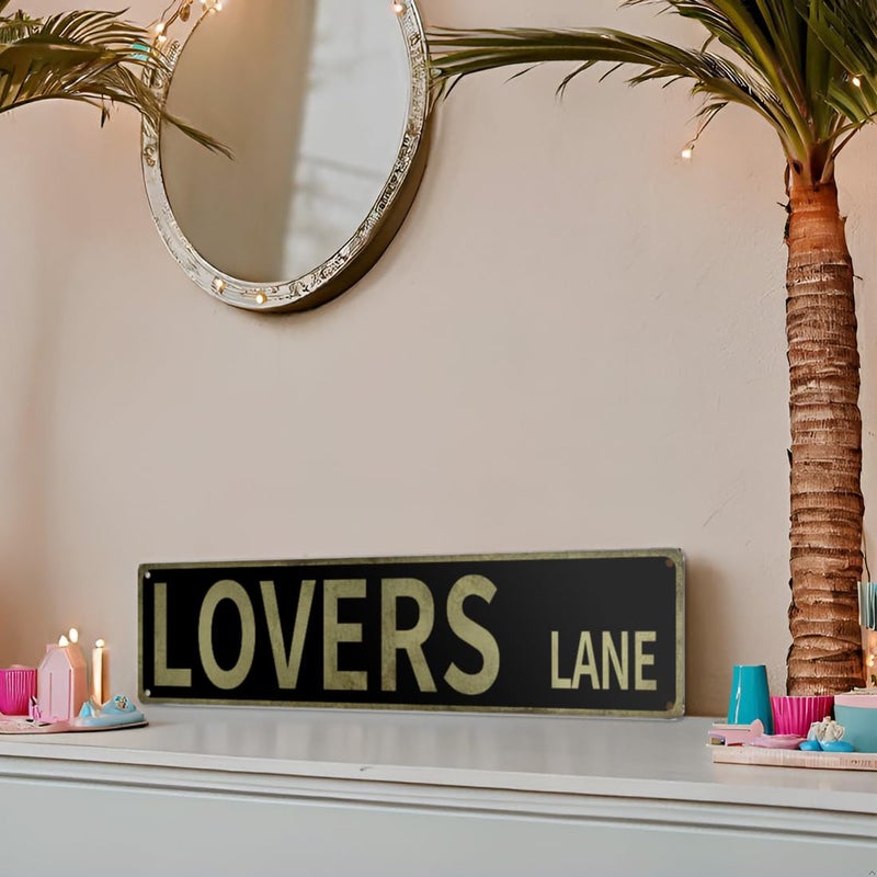 MOLESS â€œLovers Lane" Y2K Room Wall Decor Aesthetic â€“16x4â€³ Vintage Street Signs for Bedroom | Sassy Posters Decorations for Downtown Girl Room Girly Bedroom Teen College Dorm, 2368 - Image 2