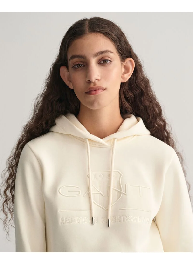 GANT Gant Regular Tonal Shield Hoodie