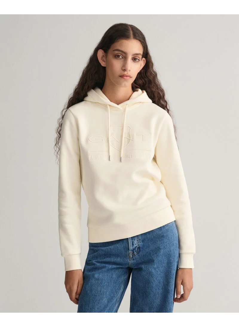 GANT Gant Regular Tonal Shield Hoodie