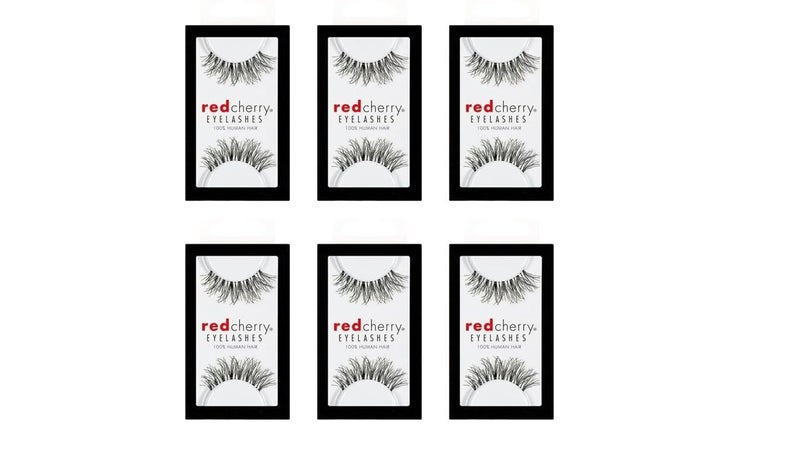 Red Cherry #WSP False Eyelashes (Pack of 6 Pairs) - Image 1