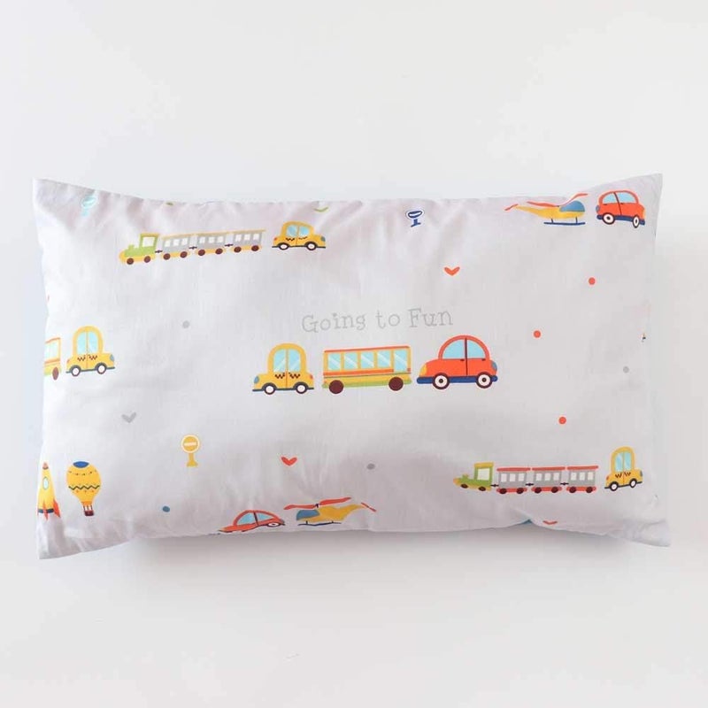Emenpy 100% Cotton Crib Bedding Set for Baby Boys Girls, 3 Pcs Baby Bed Linen Include Duvet Cover, Fitted Sheet, Pillowcase, Nursery Decoration, No Filler (Navy) - Image 3