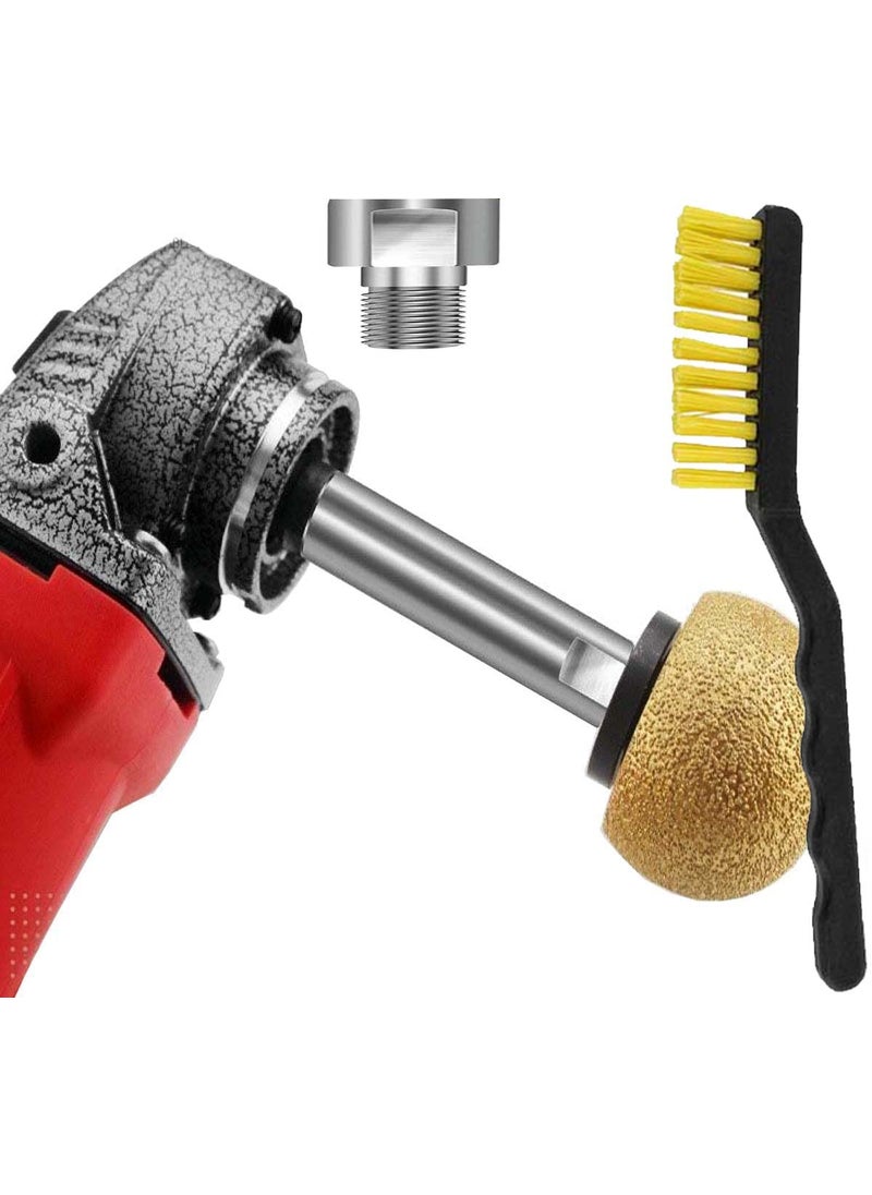 DIY Crafts - DIY Crafts M14 Rotary Extension Shaft Thread for Electric Rotary Polisher,Car Polisher,Polishing Pads,Backing Plate, Sucker, Drill Grinder + Brilstle Brush (Pack Of 4 Set, 4"inch Extension Rod#1) - Image 1
