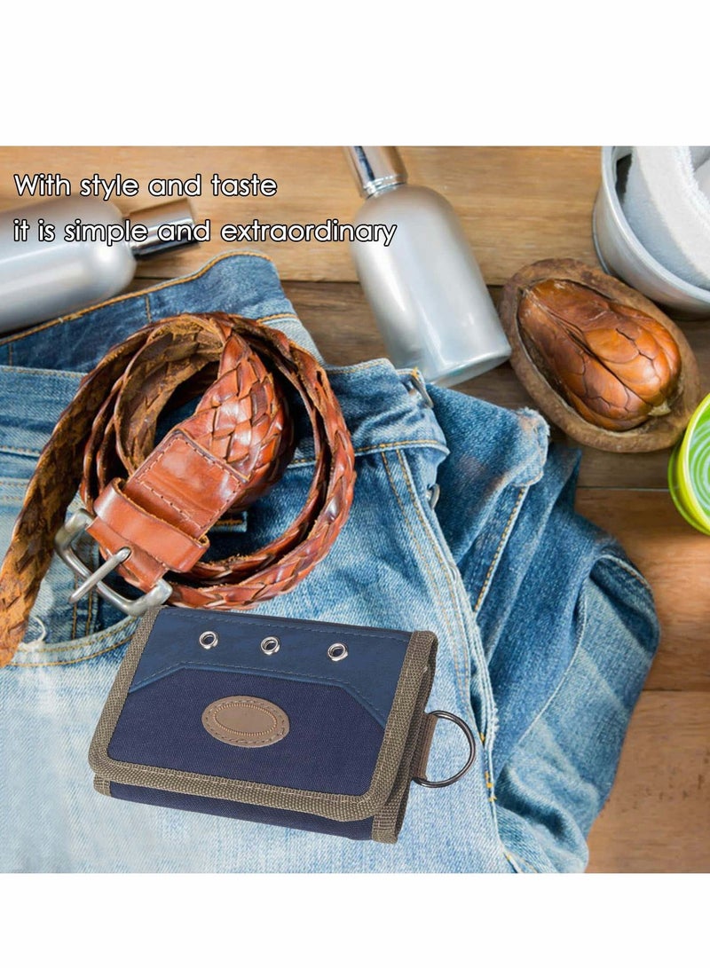 Excefore Nylon Bifold Wallet, Trifold Velcro Wallet - Image 5