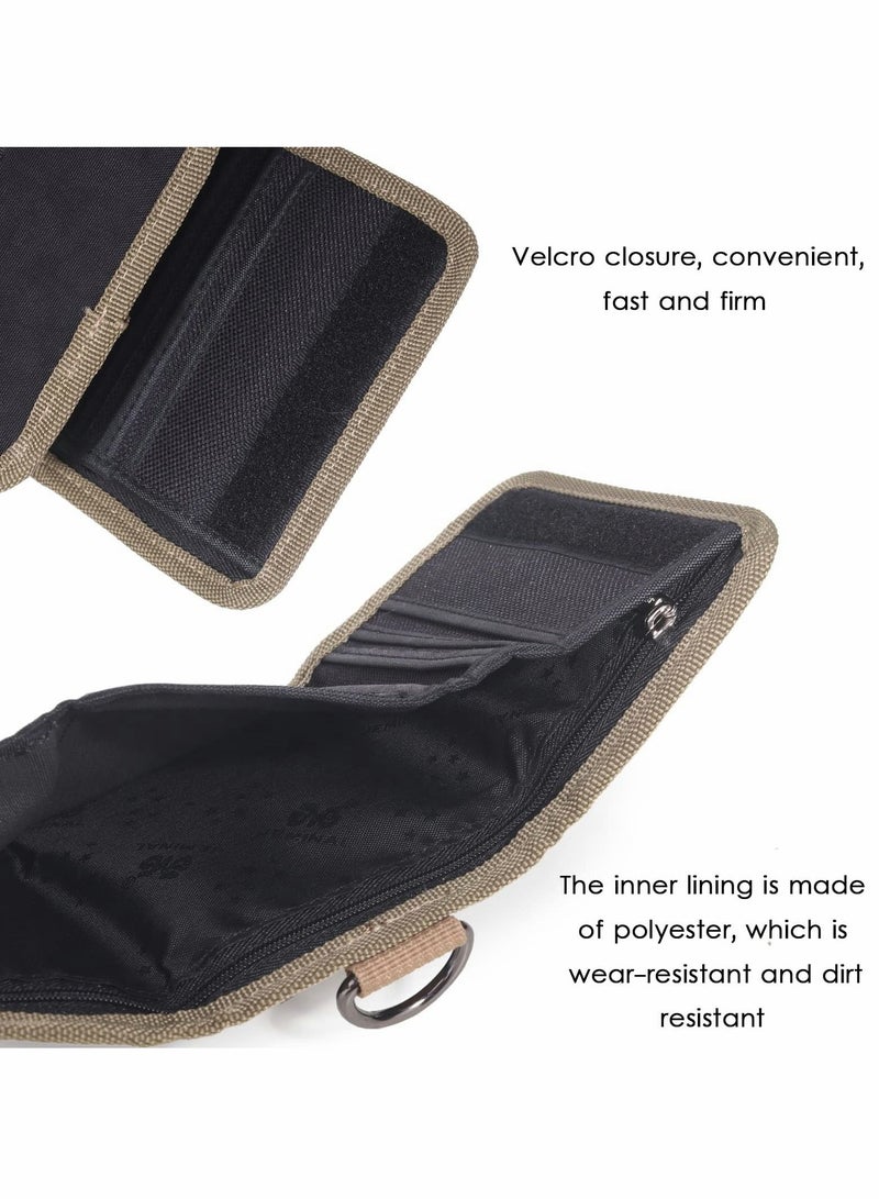 Excefore Nylon Bifold Wallet, Trifold Velcro Wallet - Image 4