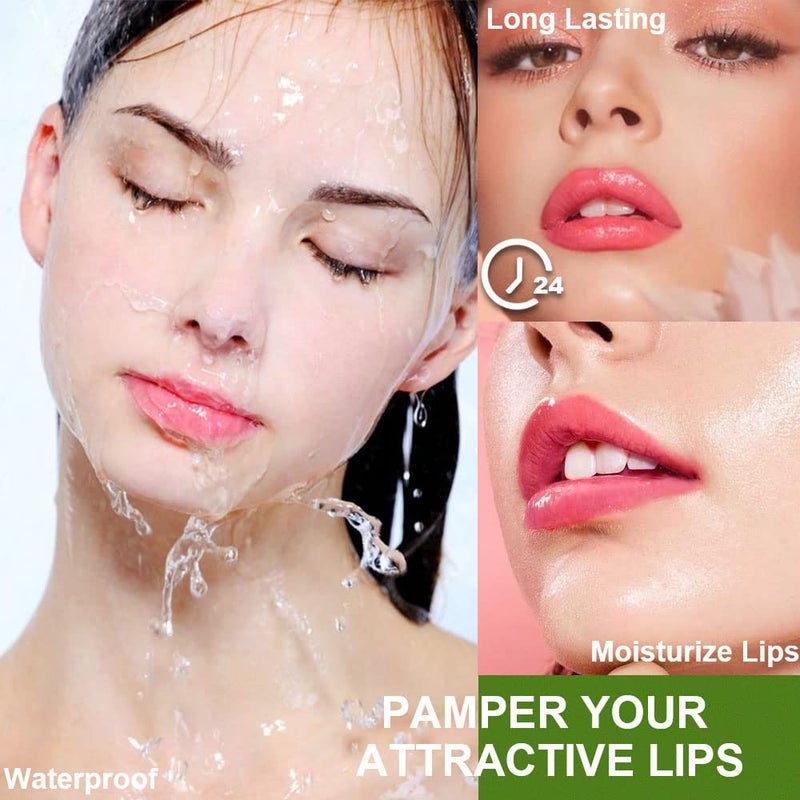 DNM BINGBRUSH Aloe Vera Color Changing Lipstick Queen,Long Lasting Lip Care Nutritious Plumper Lip Balm Moisturizer Magic PH Temperature Color Change Lip Gloss Makeup Set for Women - Image 5