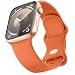 Mugust Sport Bands Compatible with Apple Watch Band 45mm 44mm 42mm Soft Silicone Correa Wristband Replacement Strap Compatible for Apple Watch Ultra 2Ultra SESE 2 iWatch Series 9 8 7 6 5 4 3 Women Men - Image 2