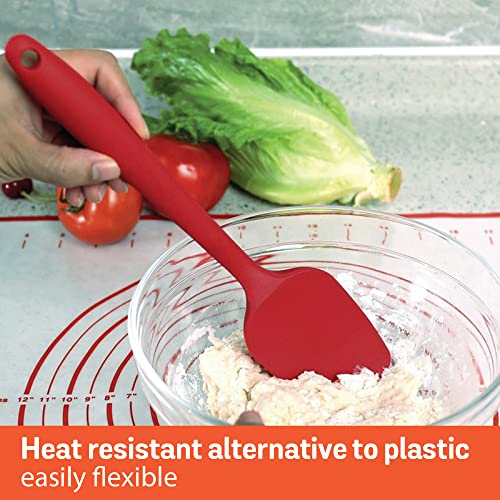 Meyer Silicone Spatulla | Silicone Accessories. for Cooking | Palta Big Size | Kitchen Tools | Spatula for Kitchen | Spatula for Non Stick Pan, Red - Image 4