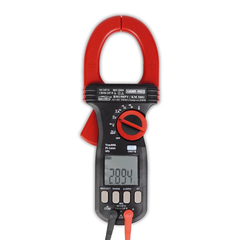 KUSAM-MECO KUSAMMECO ACDC TRMS Clamp on multimeter VFD EFDetection PC Interface For Solar Application KM 3001 1 Year Warranty  - Image 1