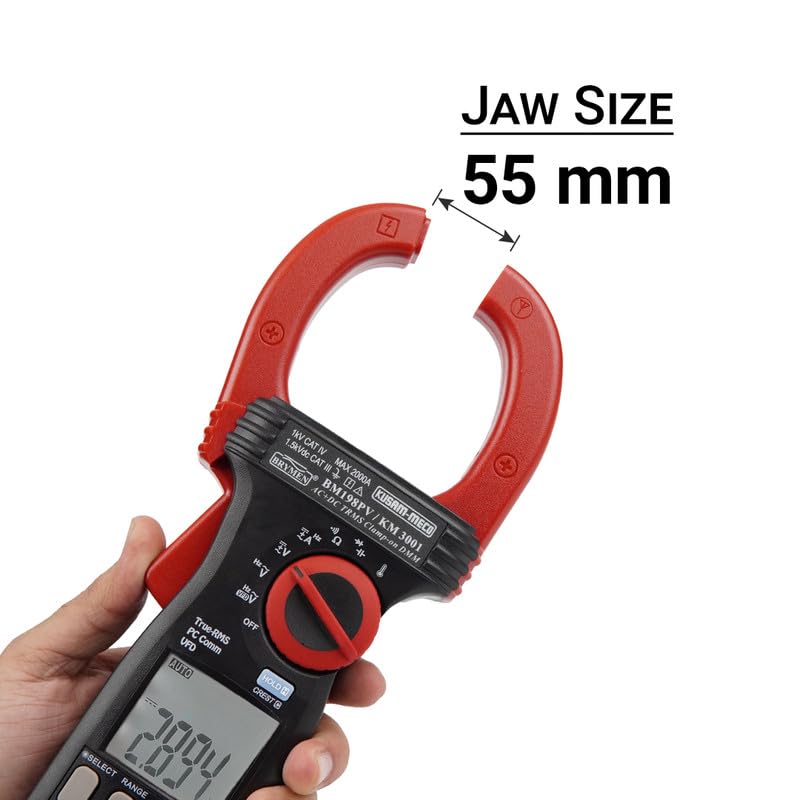 KUSAM-MECO KUSAMMECO ACDC TRMS Clamp on multimeter VFD EFDetection PC Interface For Solar Application KM 3001 1 Year Warranty  - Image 4