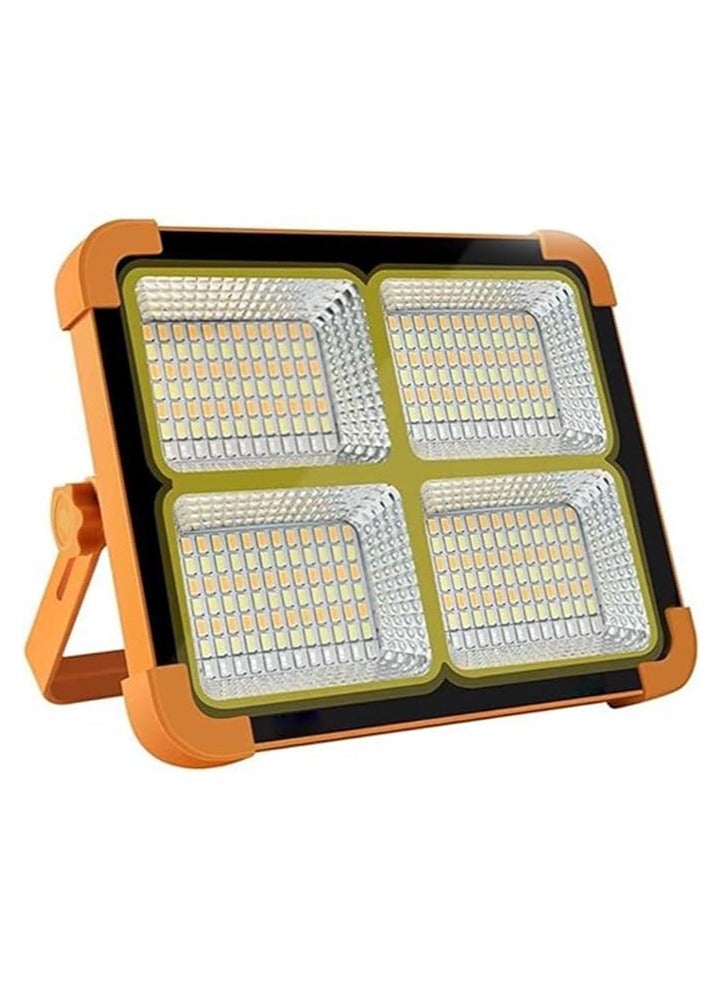 Solar Led LiPortable Solar Powered Camping Emergency LED Work Light, Rechargeable, High Brightness, Hanging Light for Job Site, Garage, Emergency Power Outage, Camping, USB Slotght - Image 1