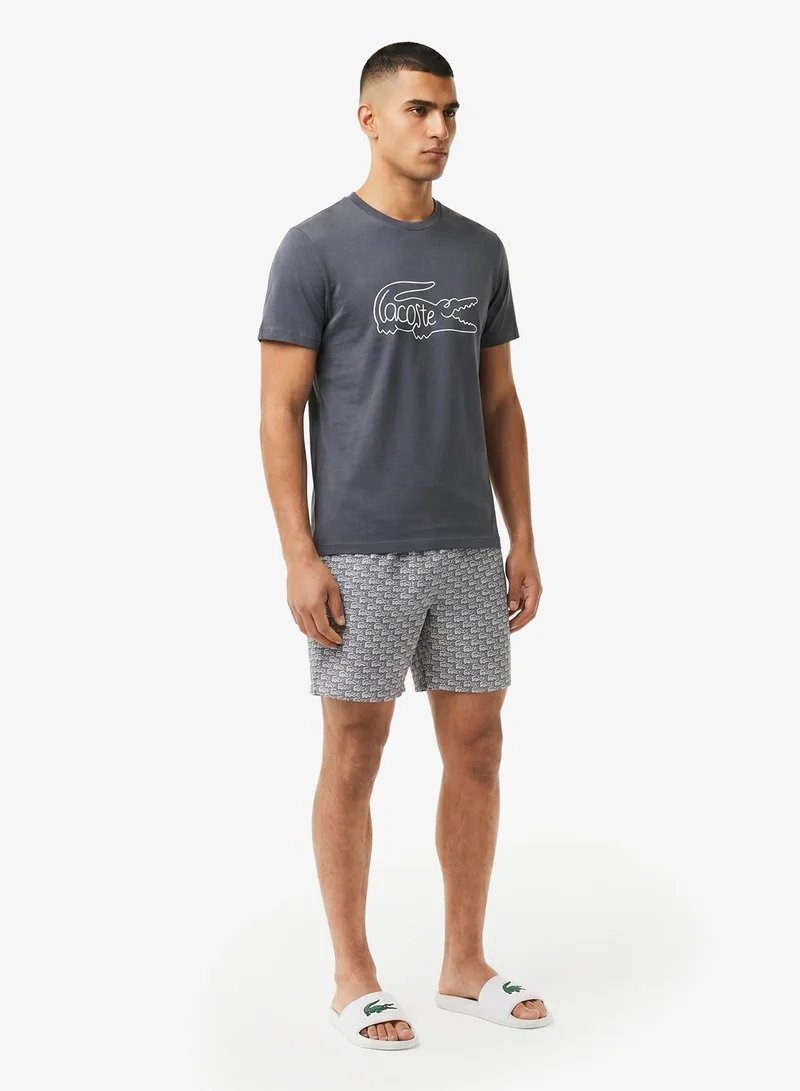 لاكوست Core Graphic T-Shirt & Shorts Set