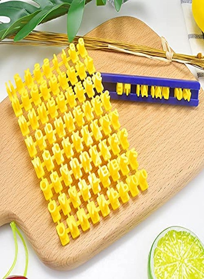 BAKING SET مجموعة قوالب تقطيع البسكويت على شكل حروف وأرقام، قوالب بسكويت، قوالب نقش وتزيين الكيك، أدوات خبز يدوية، سهلة الاستخدام - Image 2